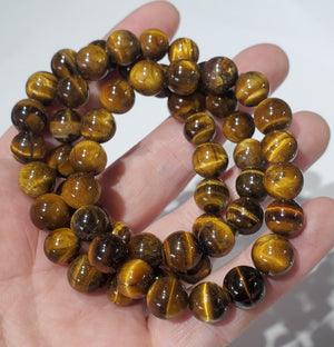 Tiger Eye beaded bracelet (Large)