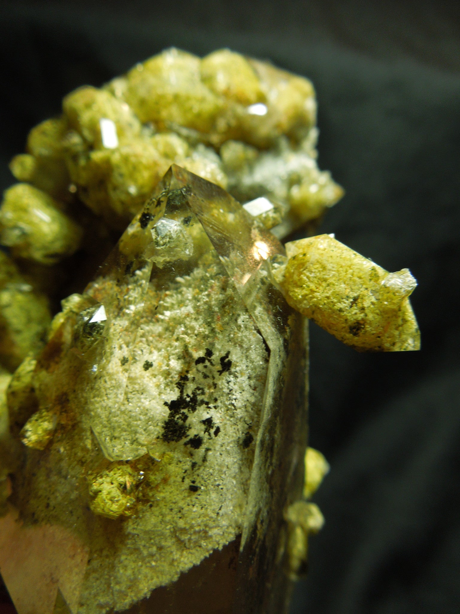 Chlorite Quartz Cluster, Lodolite