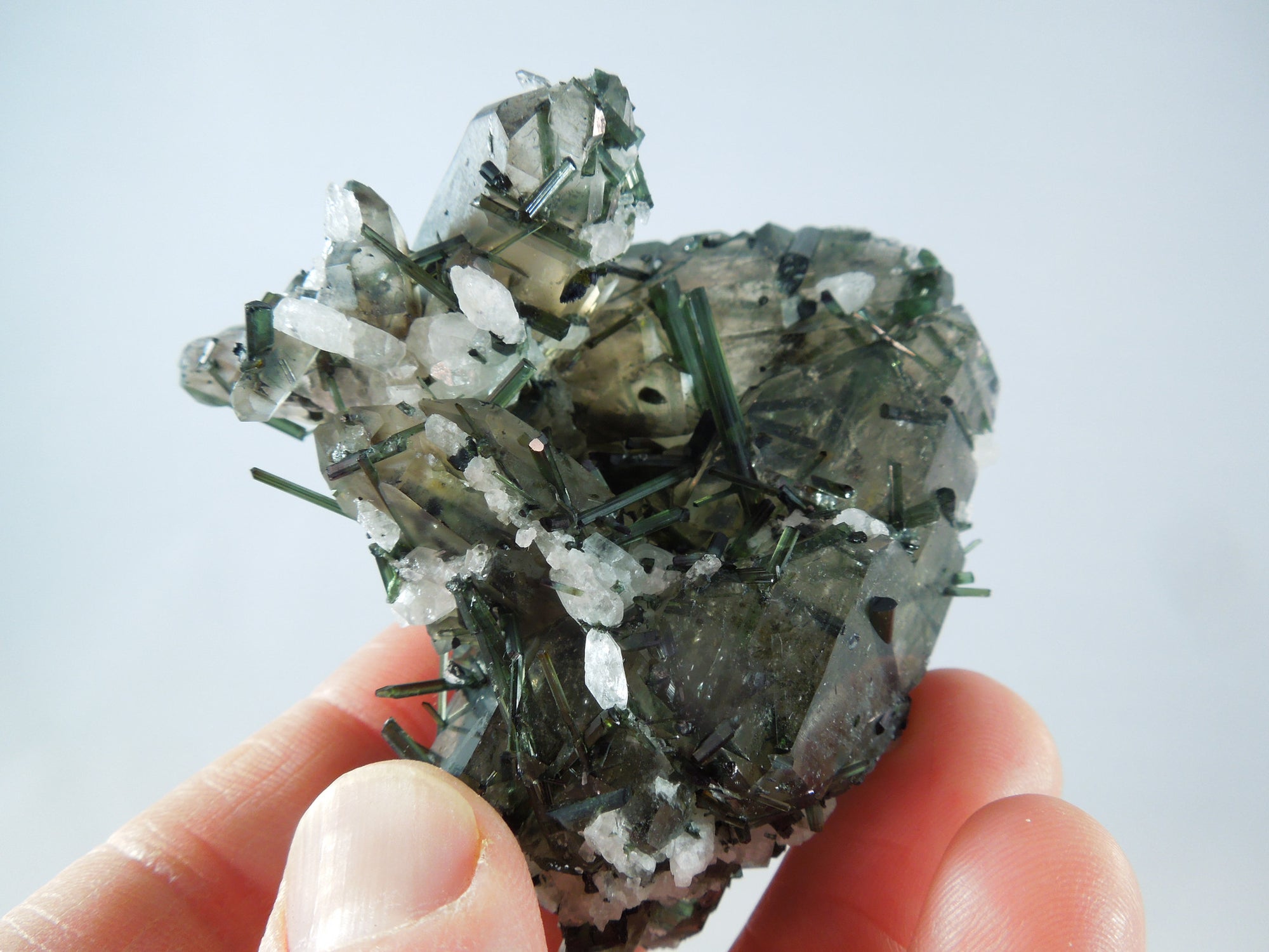 Quartz w/ Green Tourmaline
