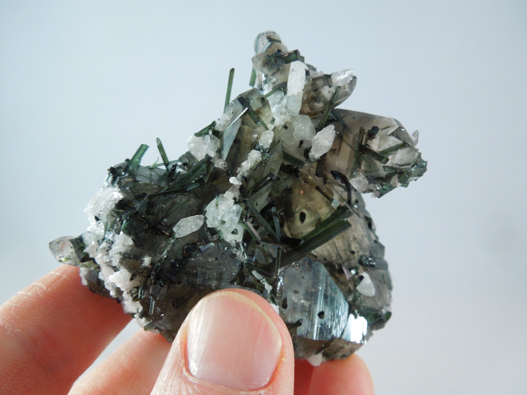 Quartz w/ Green Tourmaline