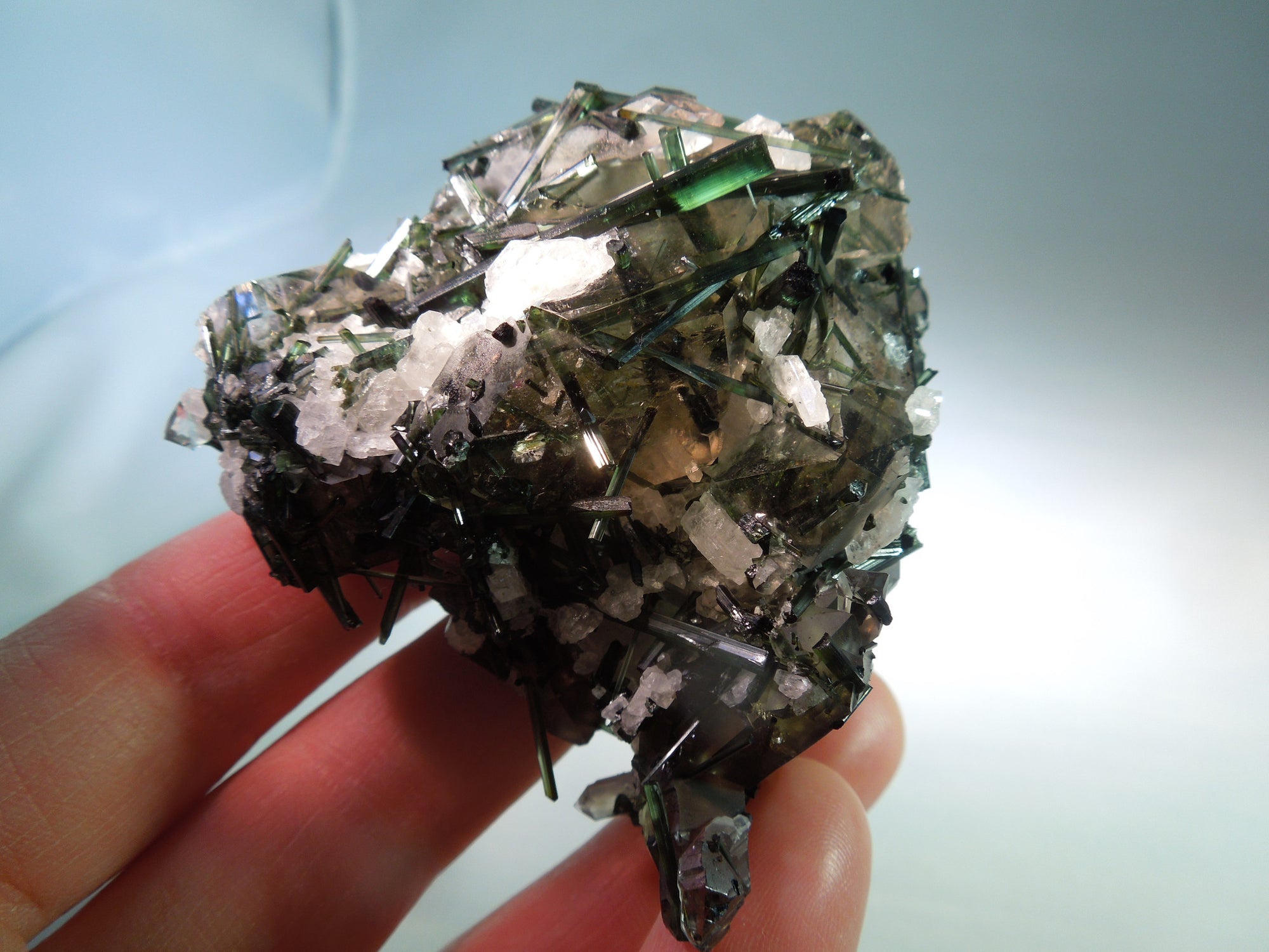 Quartz w/ Green Tourmaline