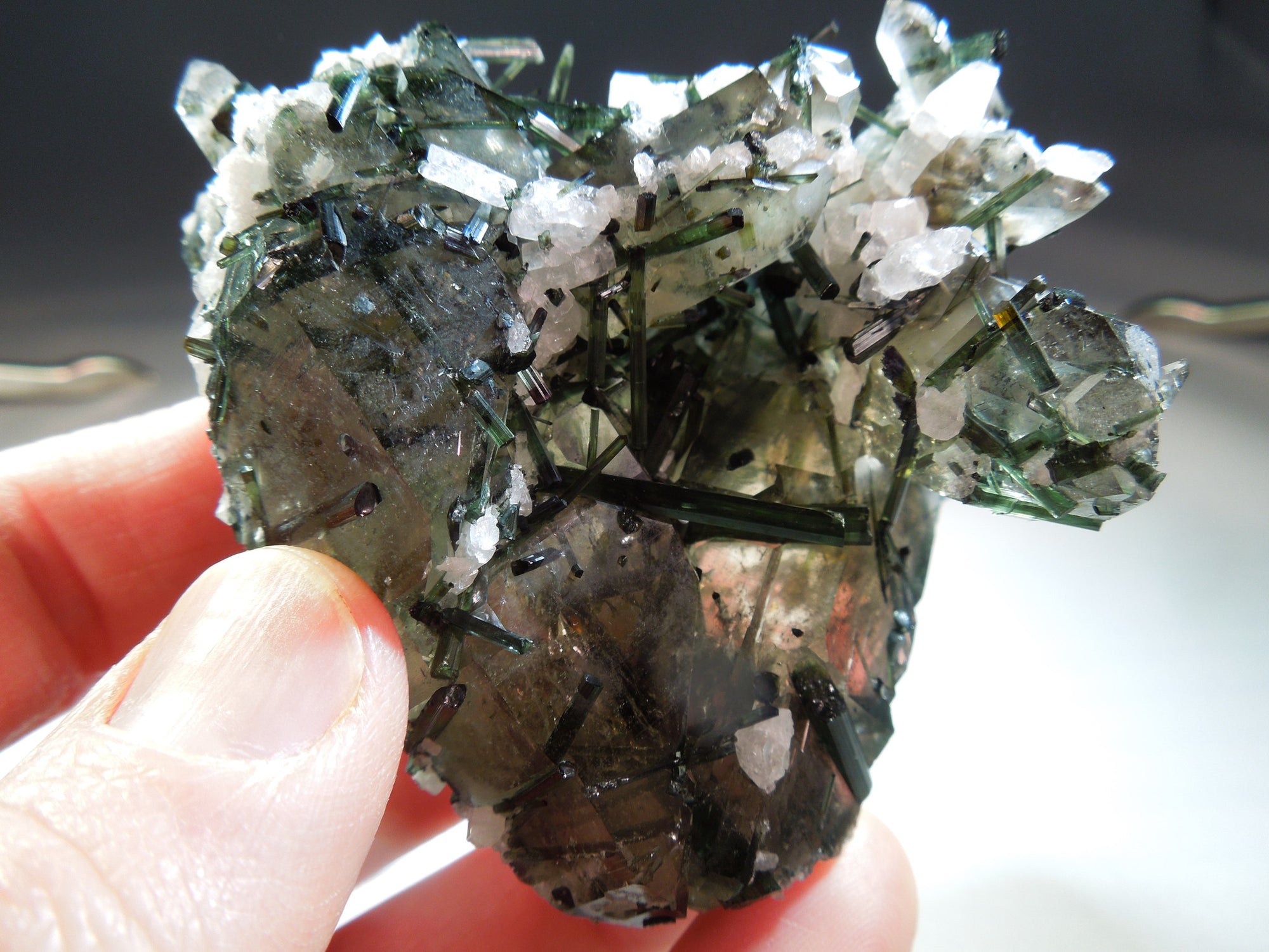Quartz w/ Green Tourmaline
