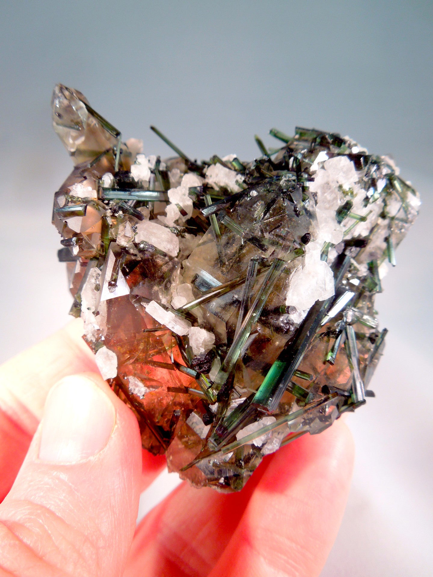 Quartz w/ Green Tourmaline