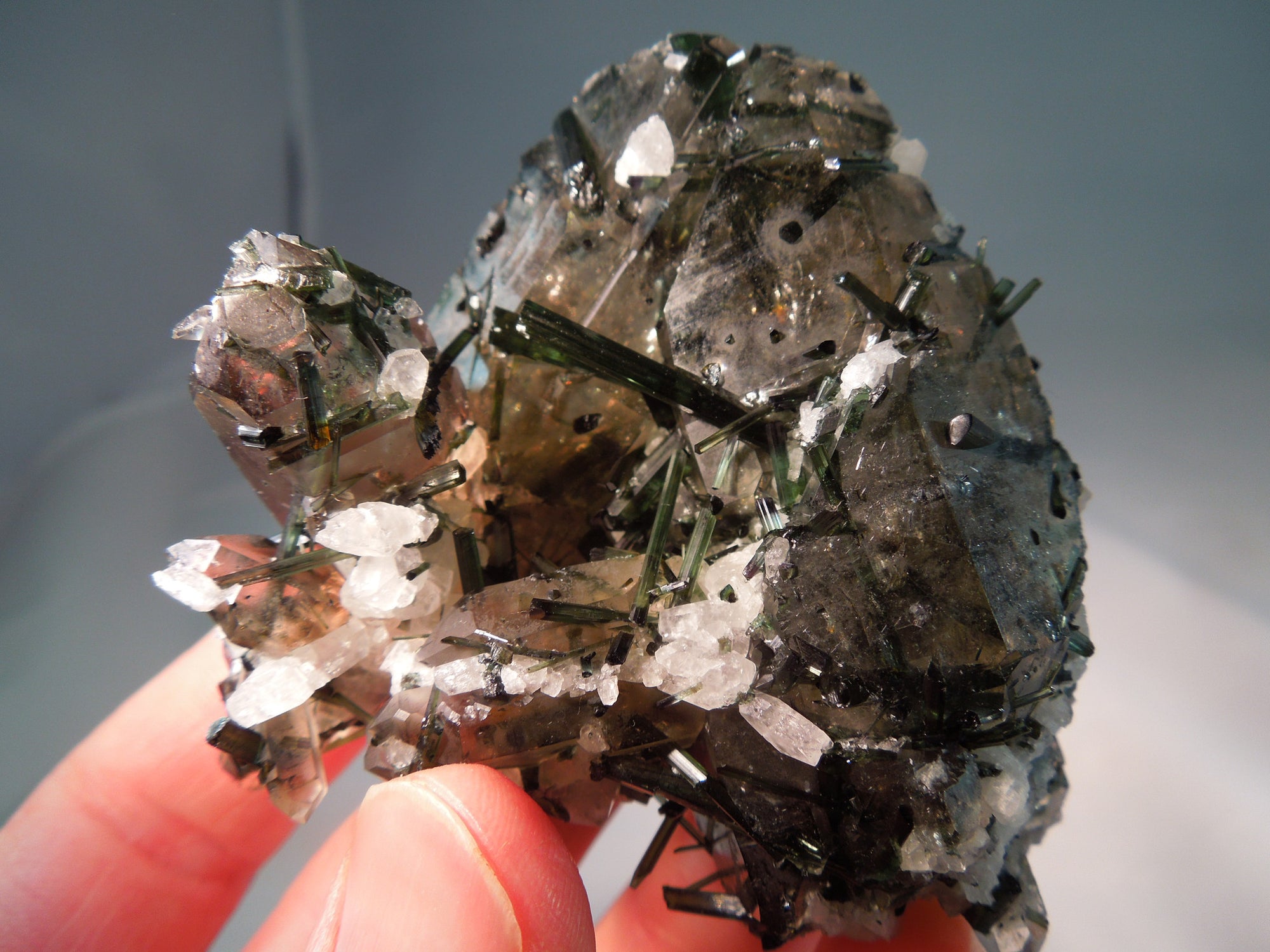 Quartz w/ Green Tourmaline