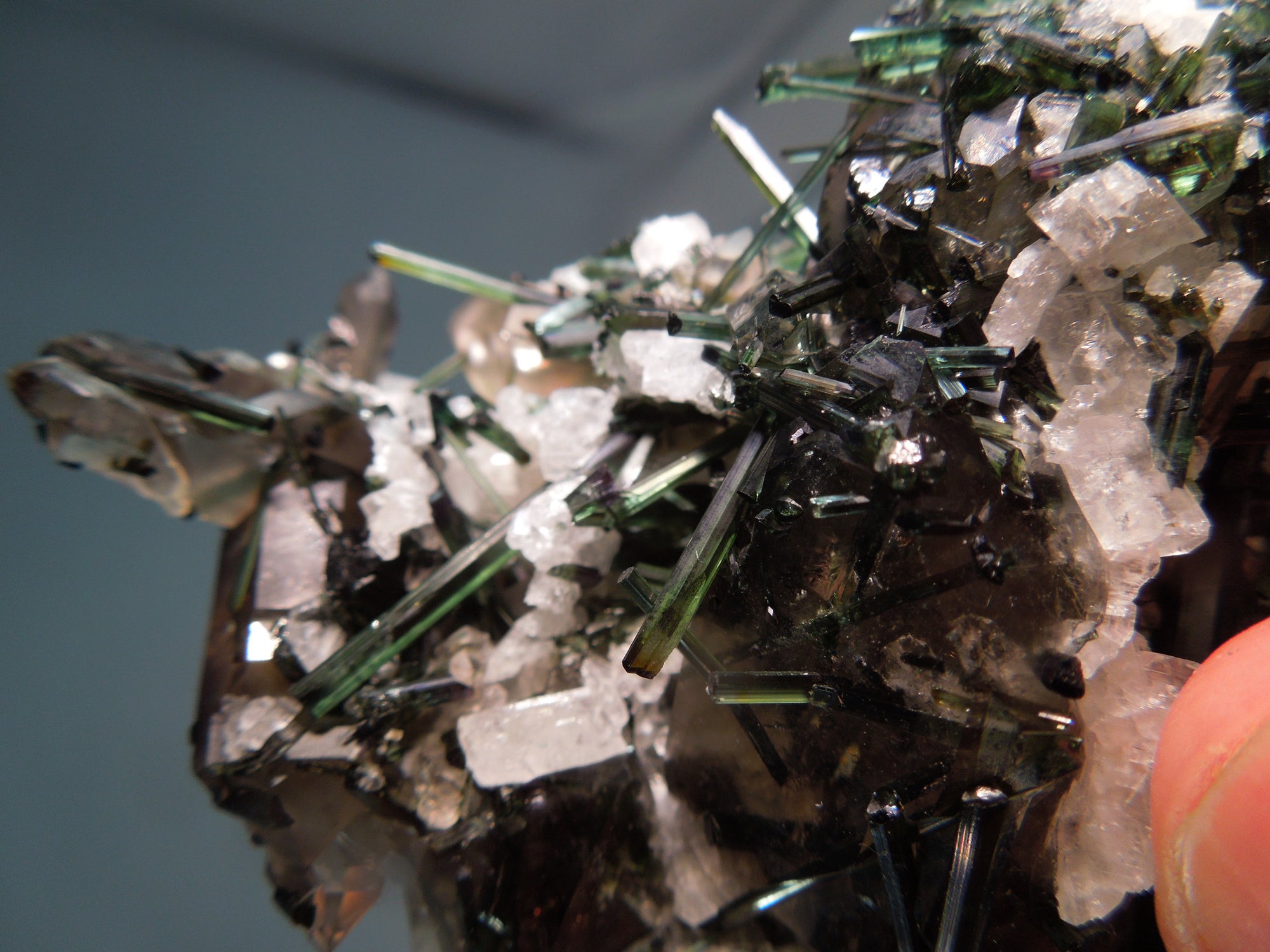 Quartz w/ Green Tourmaline