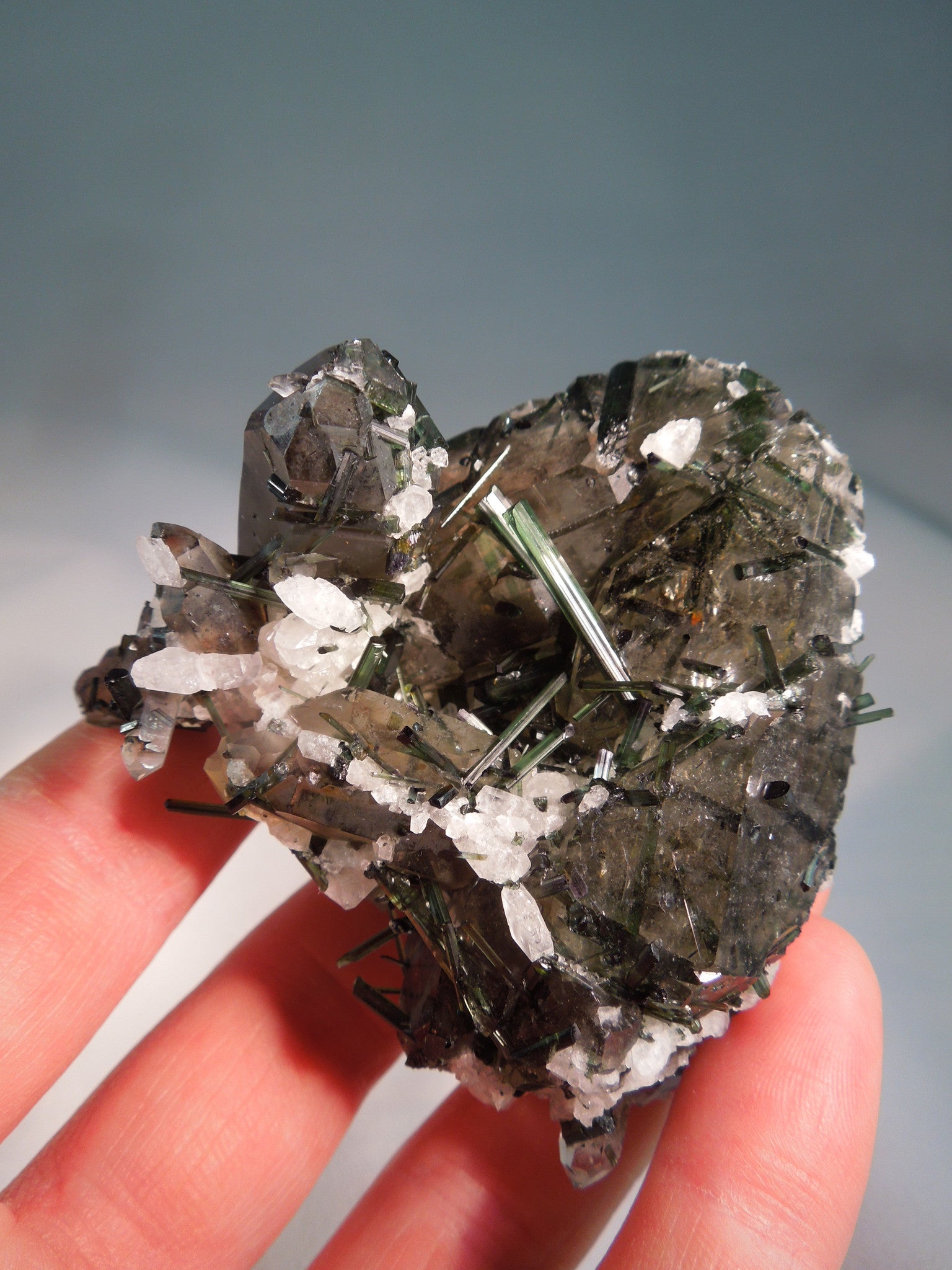 Quartz w/ Green Tourmaline