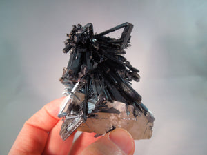 Stibnite w/ Calcite