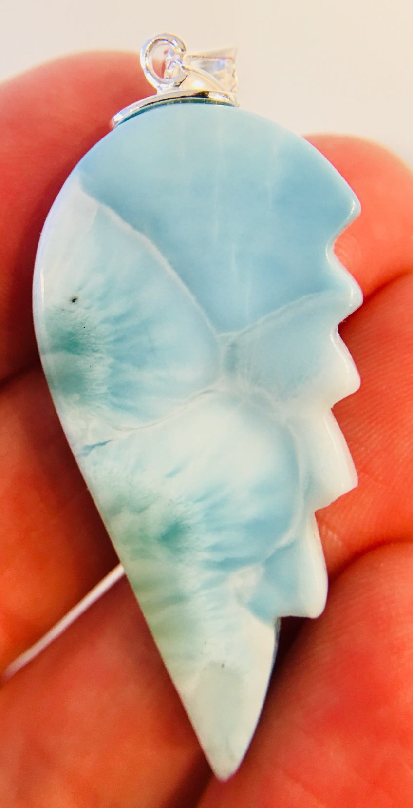 Larimar Wing Pendent