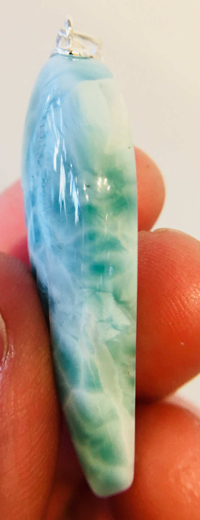 Larimar Wing Pendent