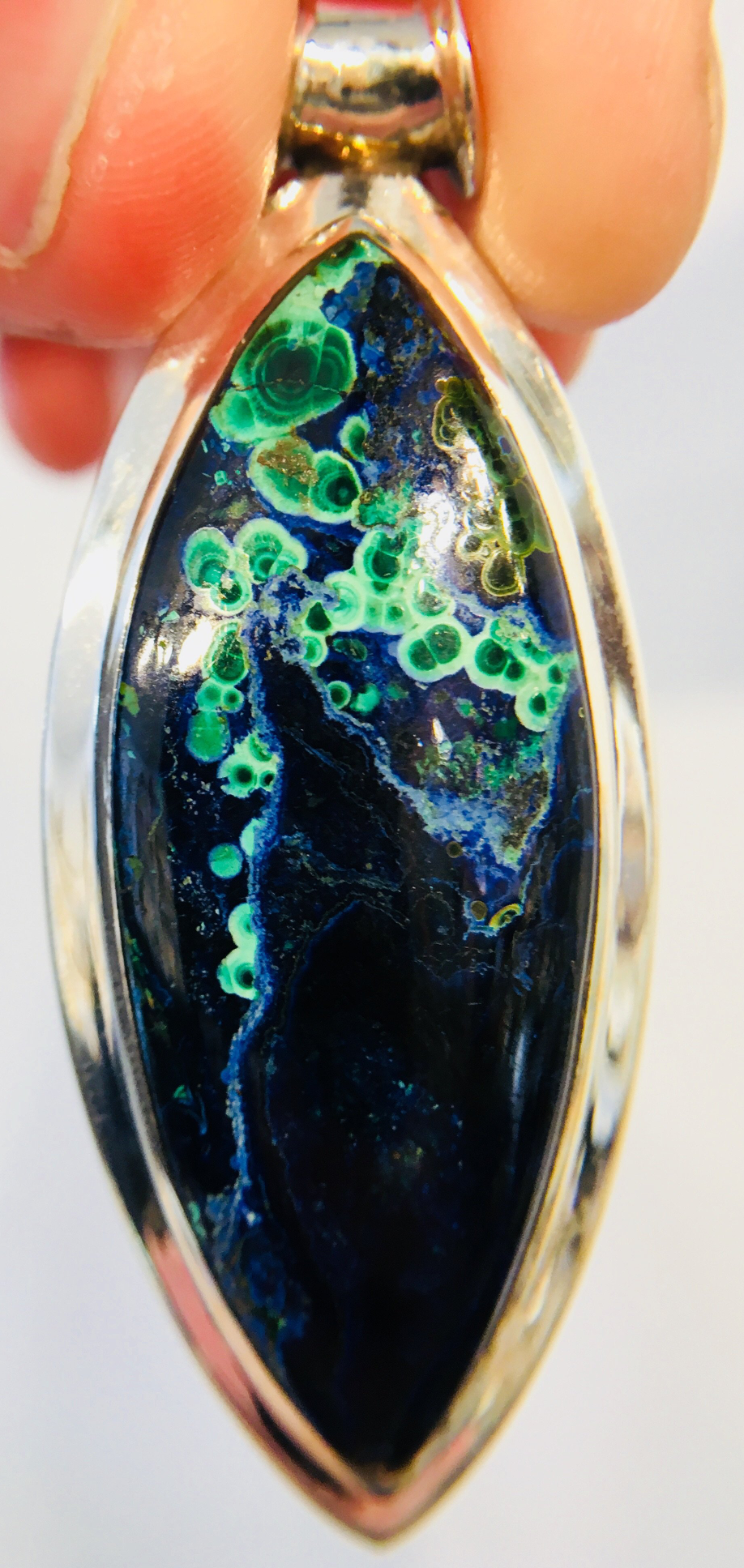 Malachite Azurite Pendent