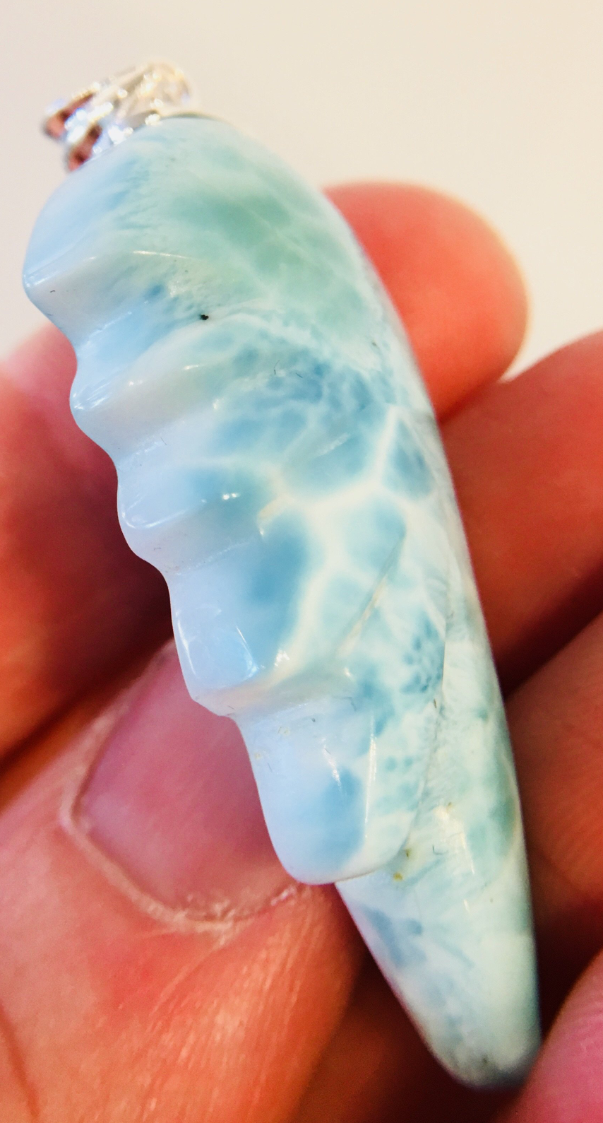 Larimar Wing Pendent