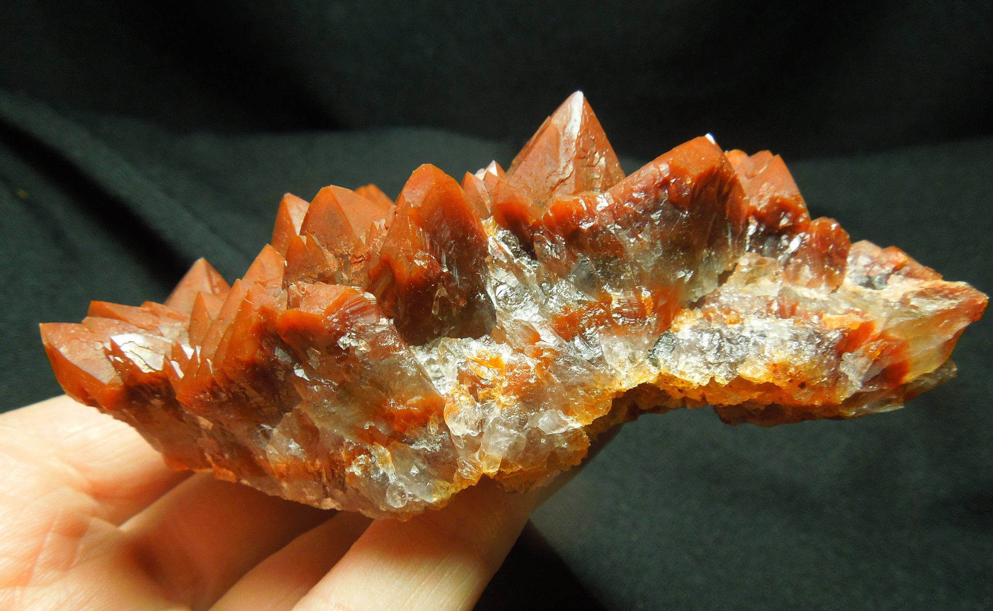 Hematoid Quartz Cluster