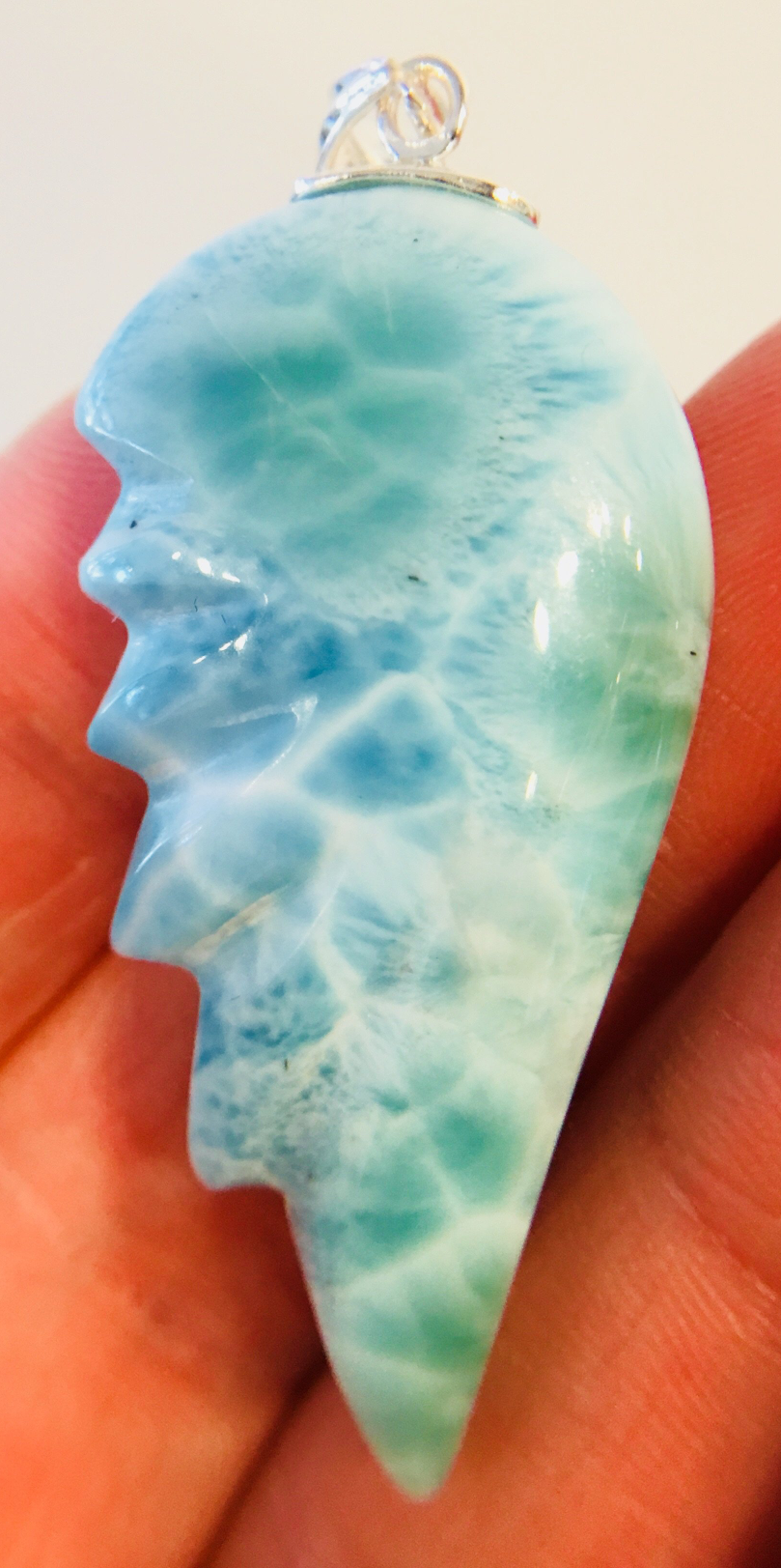 Larimar Wing Pendent