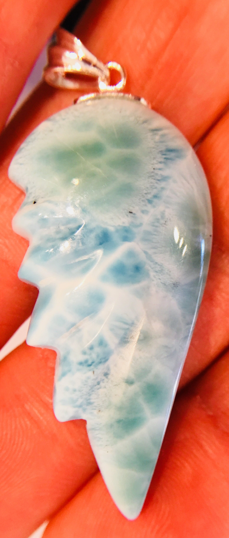 Larimar Wing Pendent
