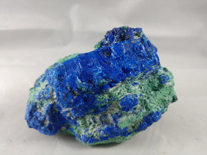 Azurite with Malachite