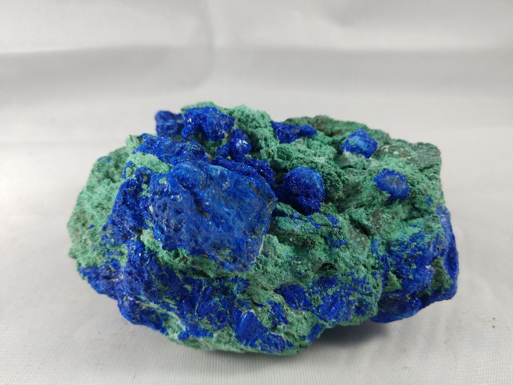 Azurite with Malachite