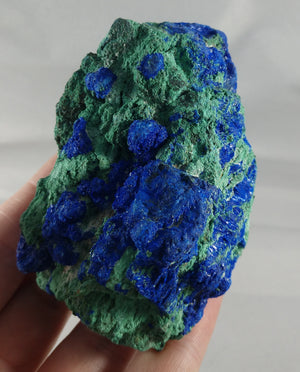 Azurite with Malachite