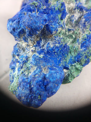 Azurite with Malachite