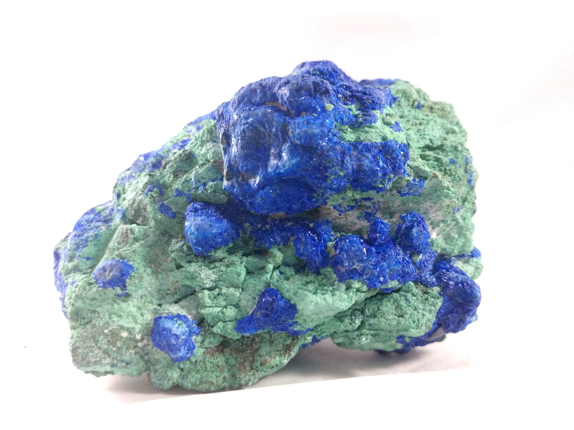 Azurite with Malachite