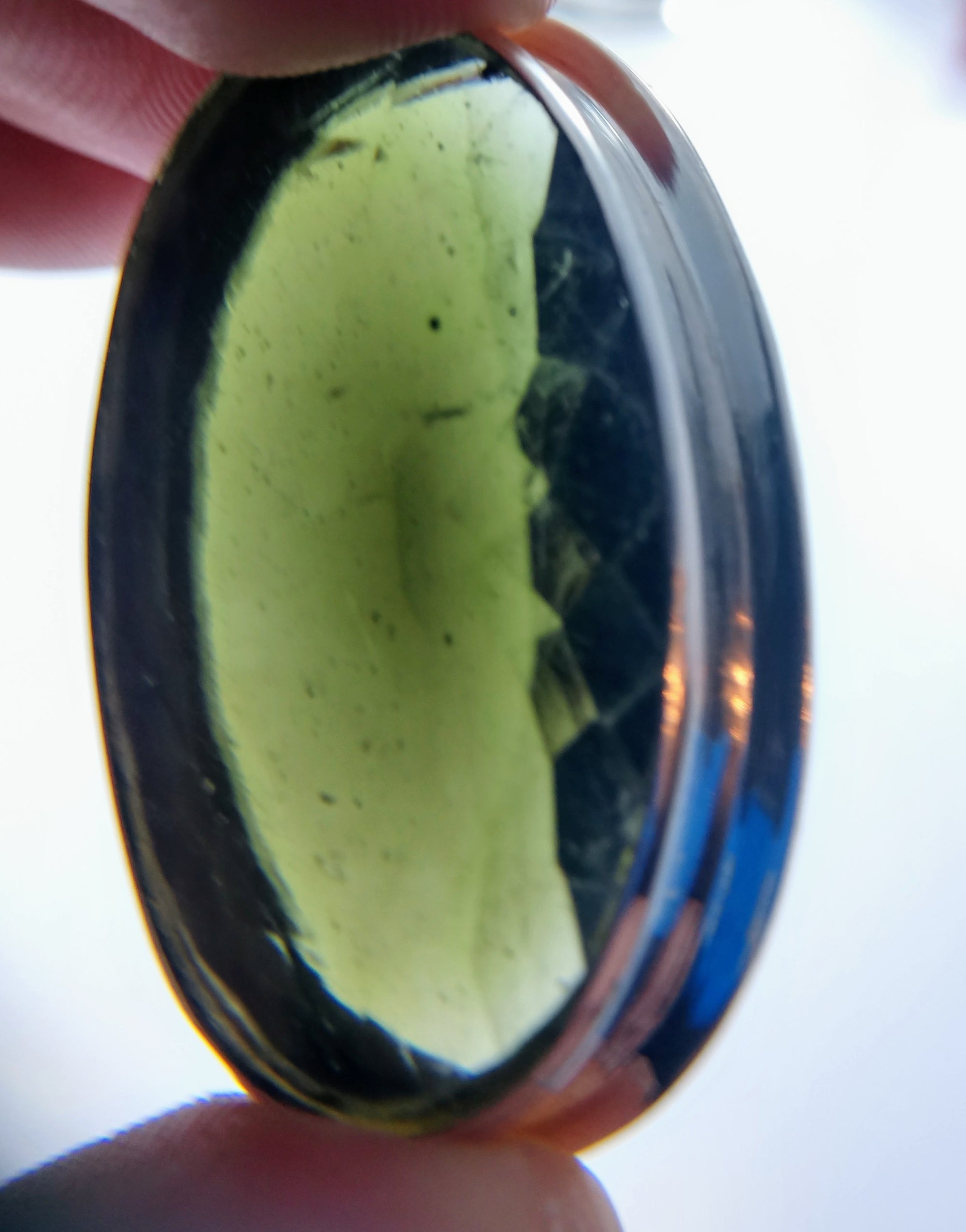 Faceted Moldavite Pendant, 18.7 grams