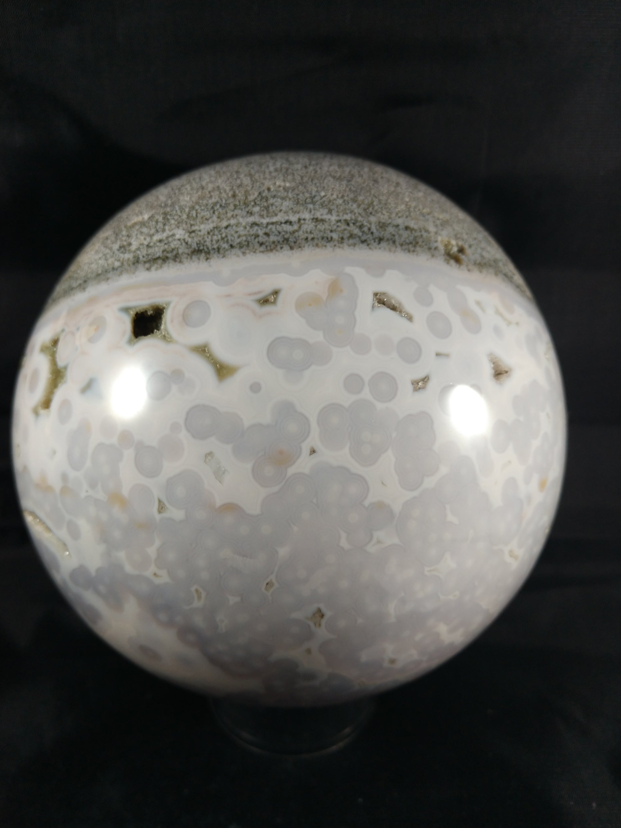 Ocean Jasper Sphere, 5.15 lbs