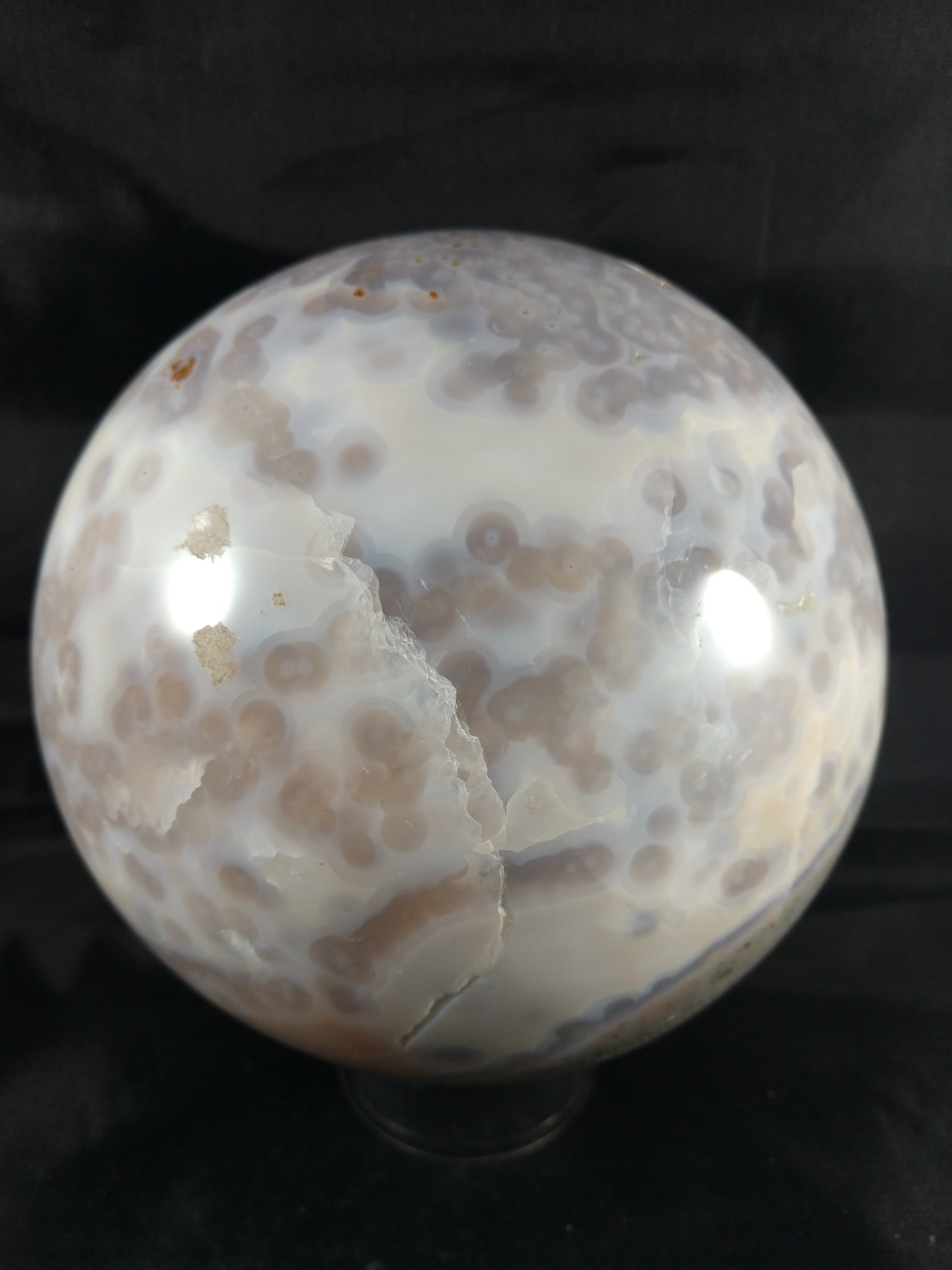 Ocean Jasper Sphere, 5.15 lbs