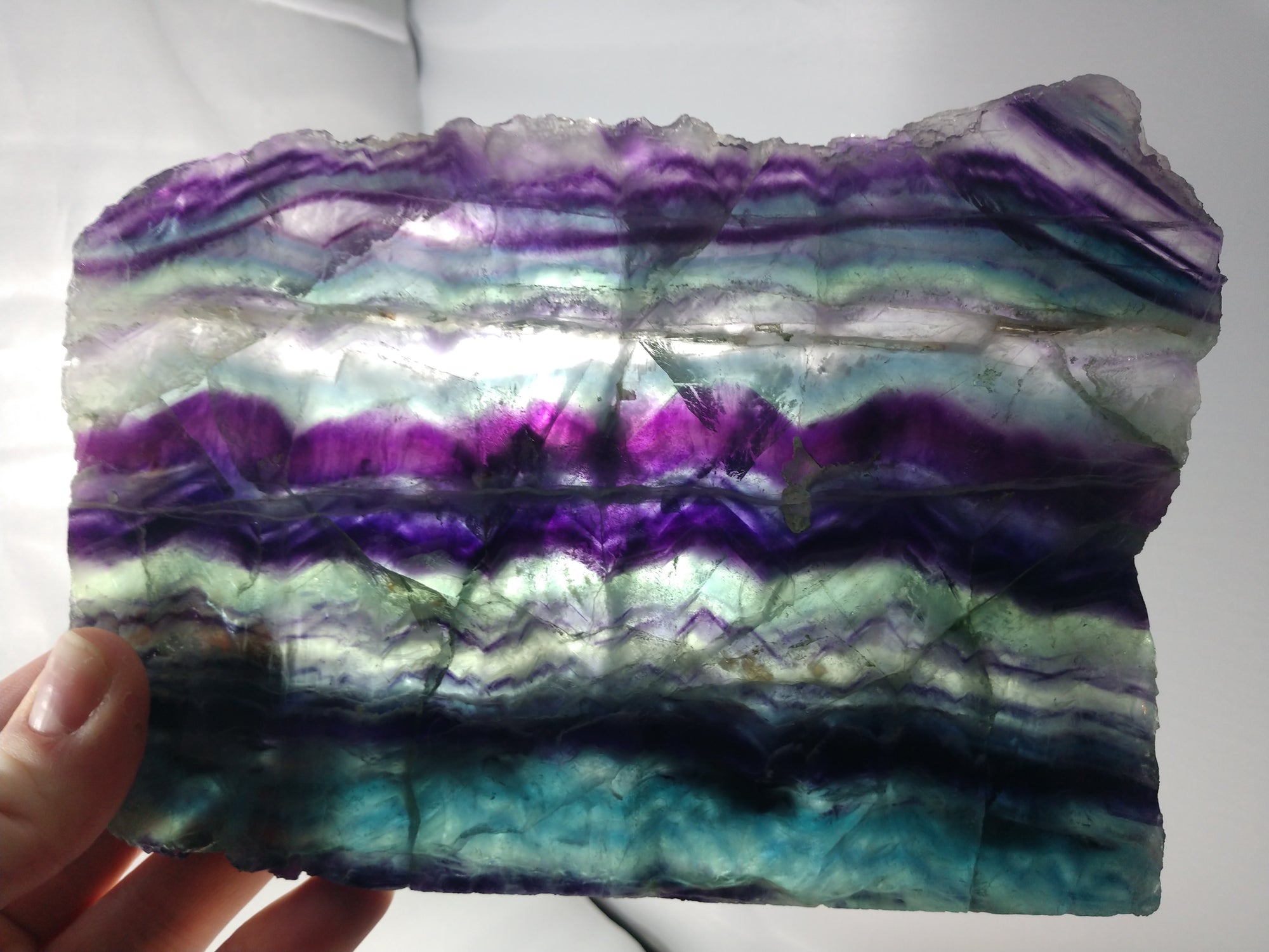 Rainbow Fluorite Slab