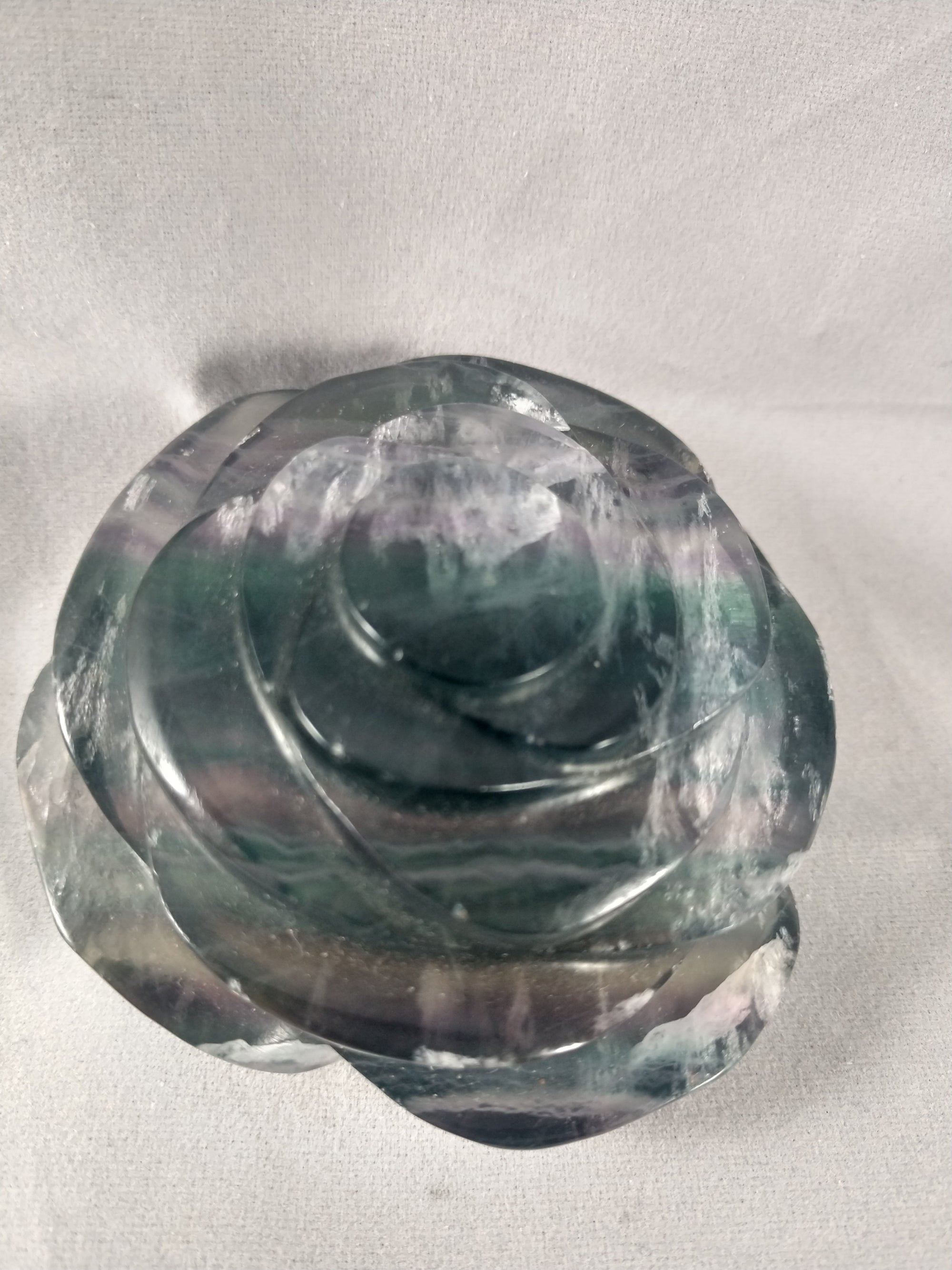 Rainbow Fluorite Rose
