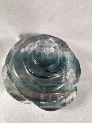 Rainbow Fluorite Rose
