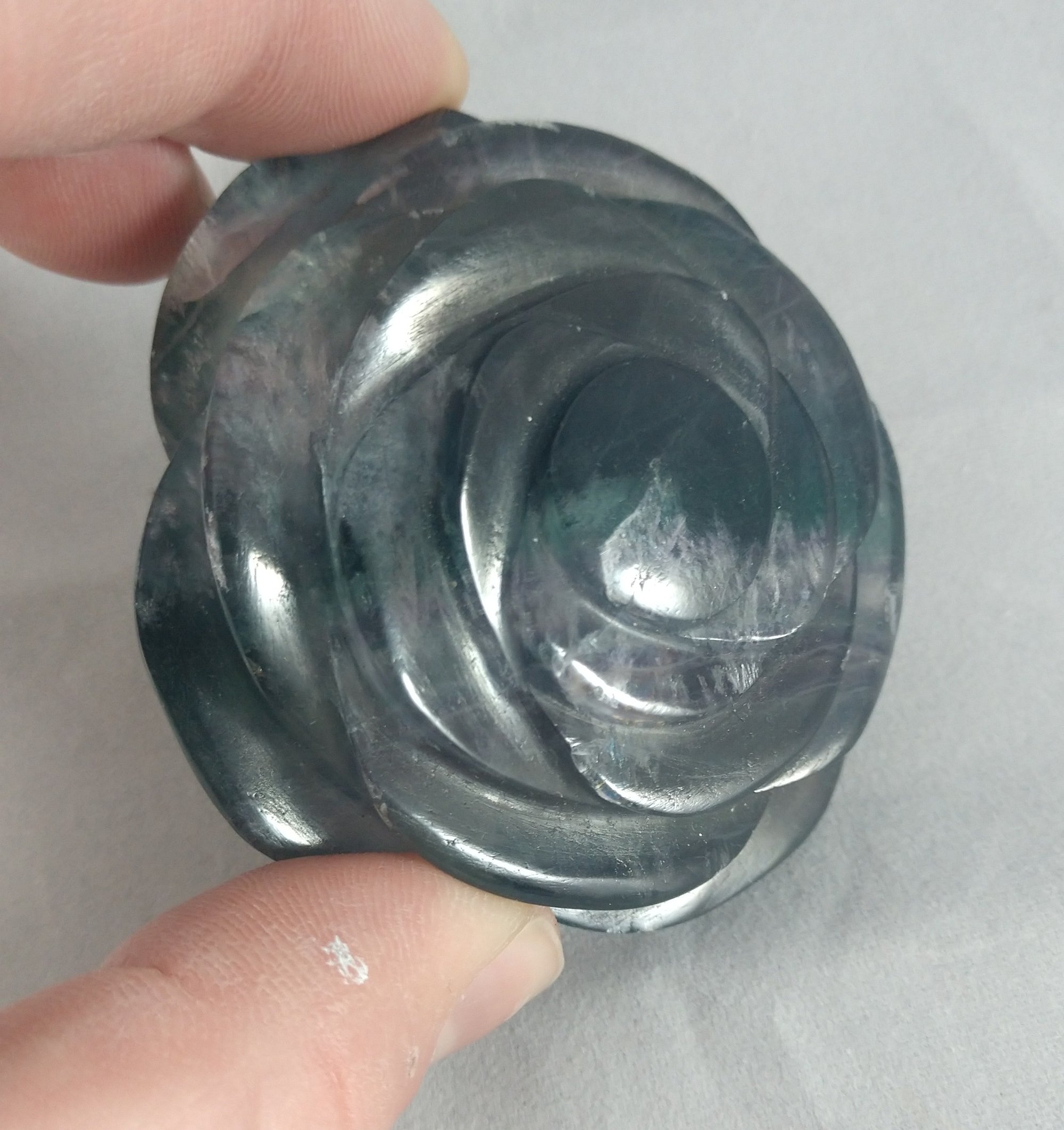 Rainbow Fluorite Rose