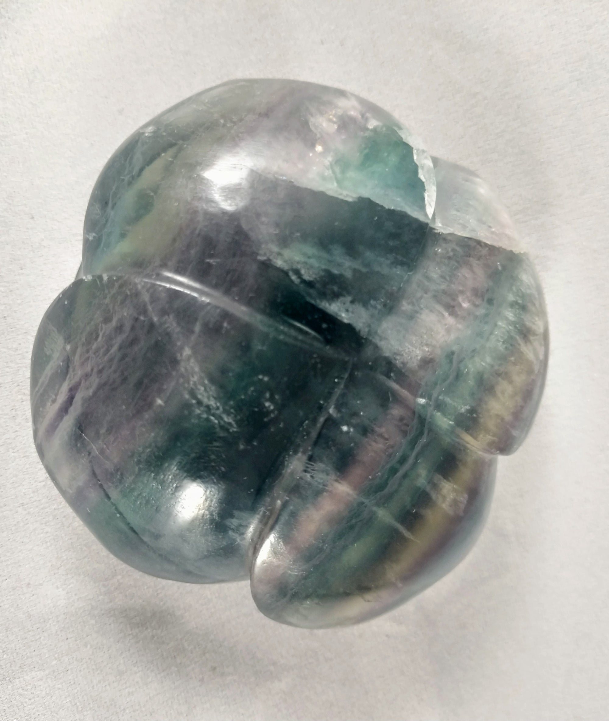 Rainbow Fluorite Rose