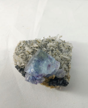 Fluorite on Quartz