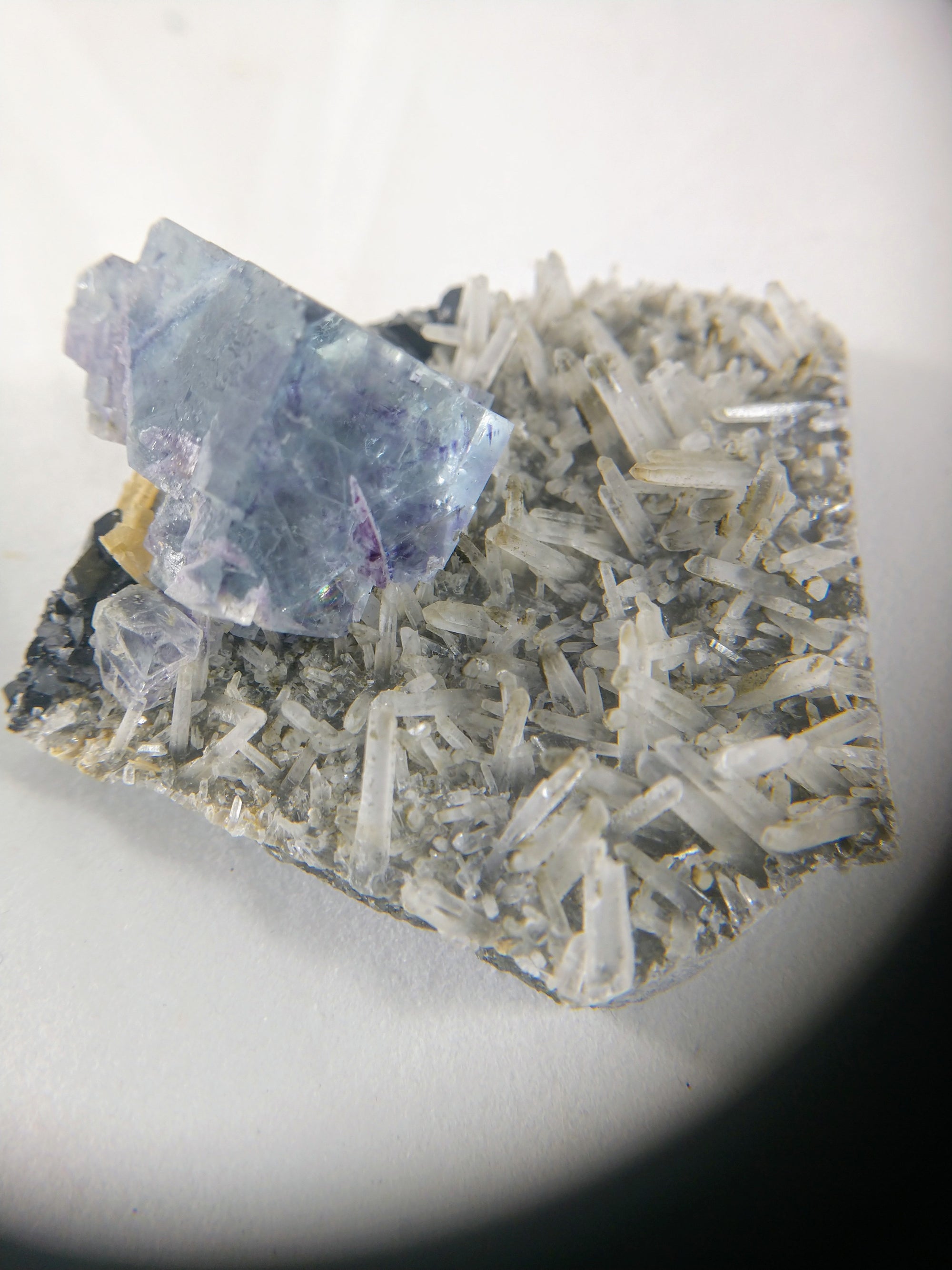 Fluorite on Quartz