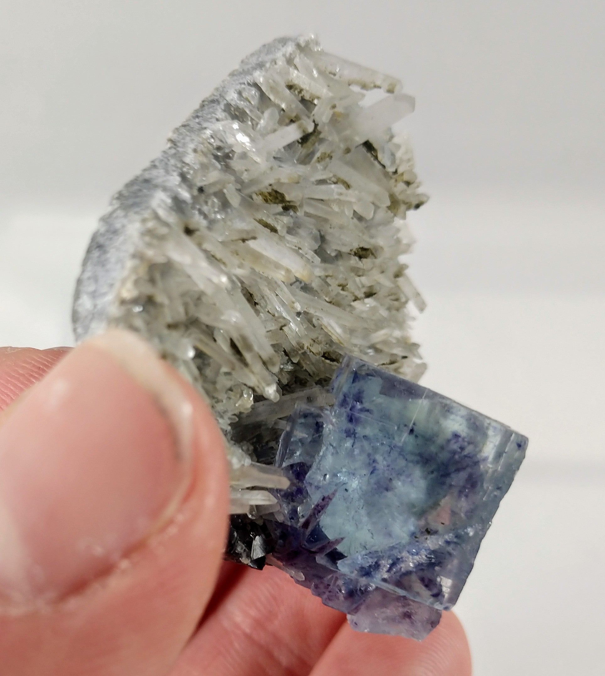 Fluorite on Quartz