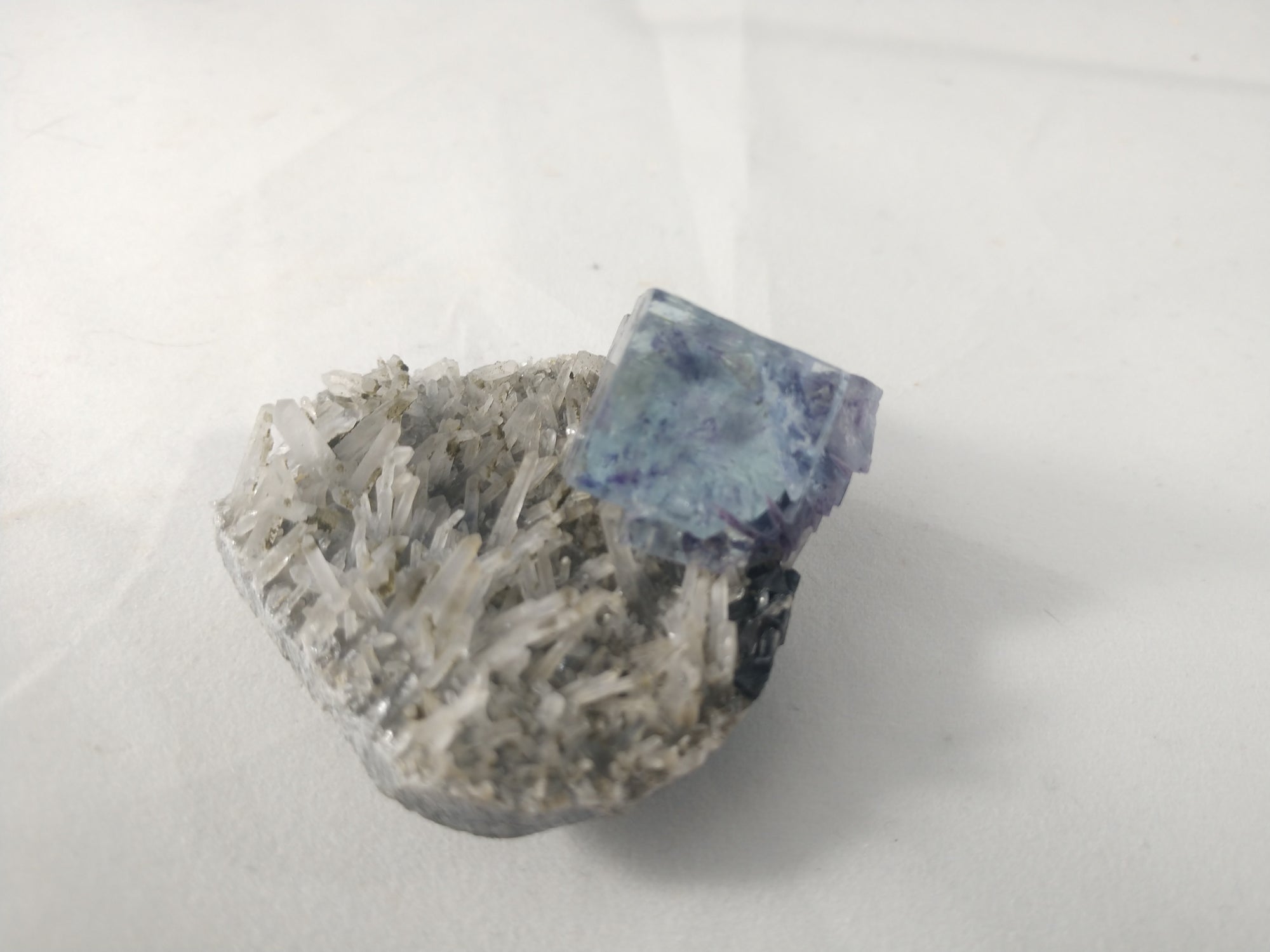 Fluorite on Quartz