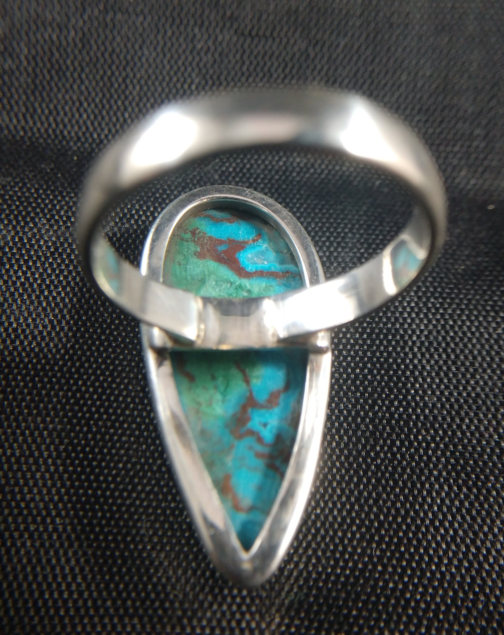 Chrysocolla Ring in Sterling Silver