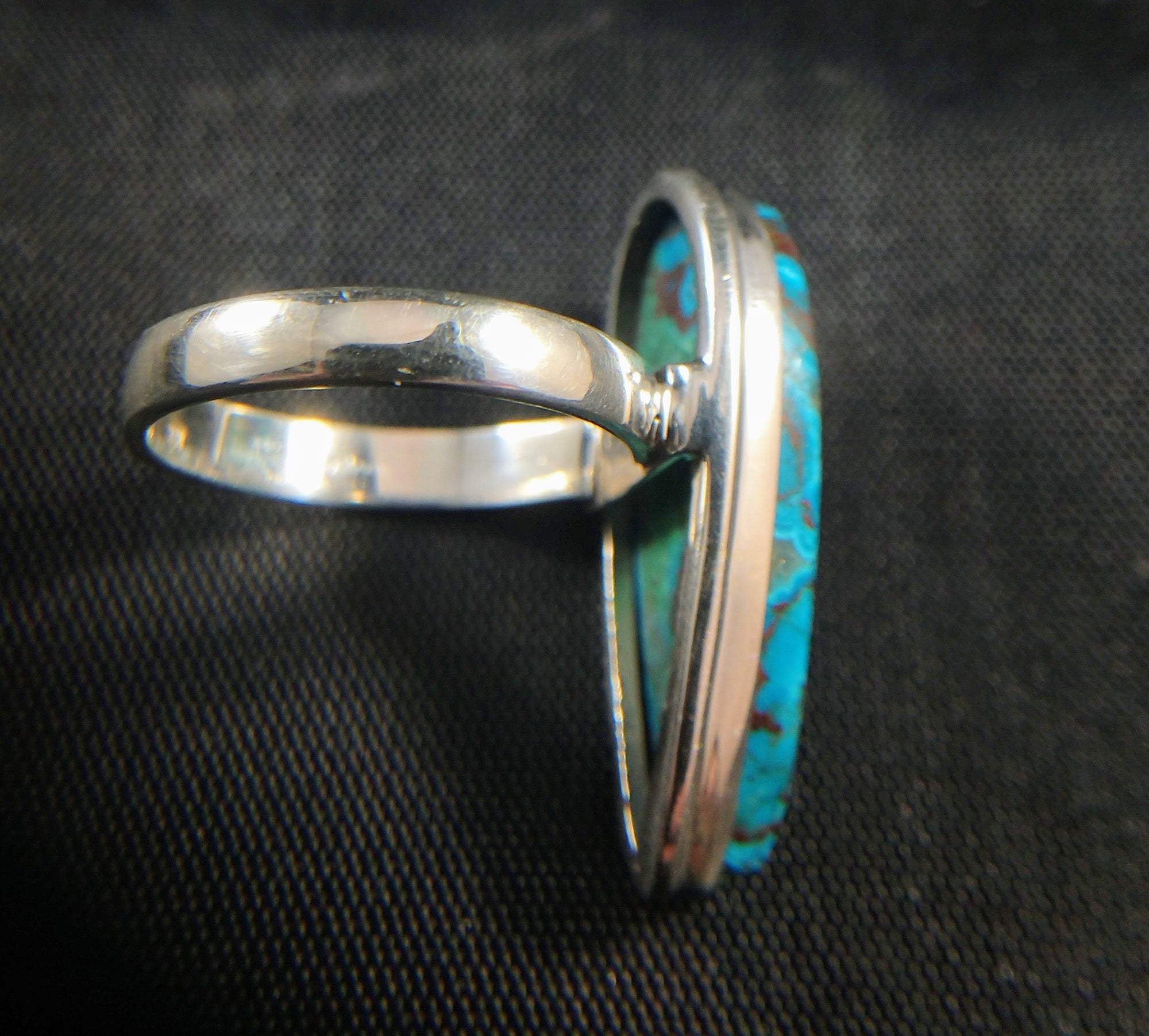 Chrysocolla Ring in Sterling Silver
