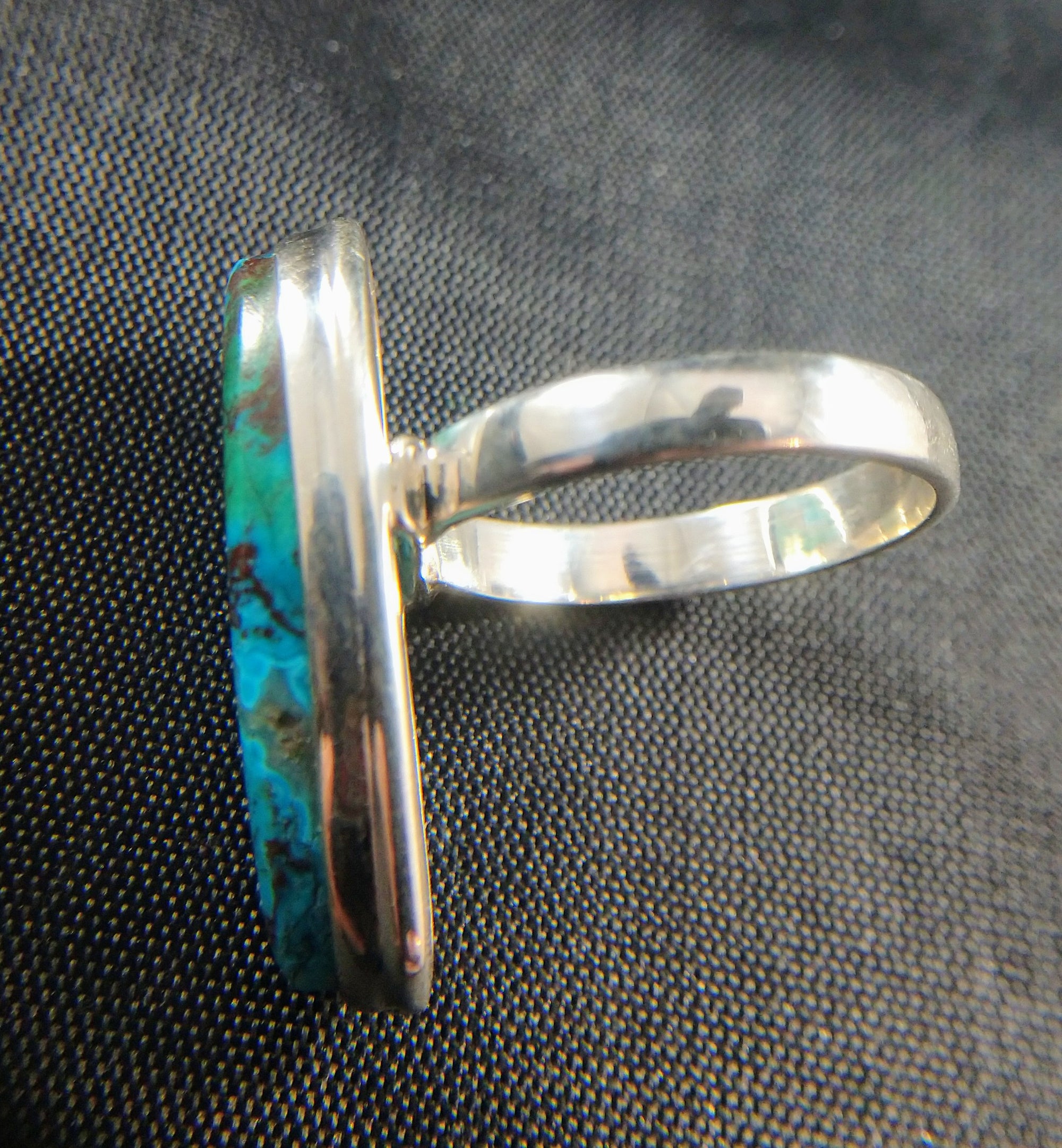 Chrysocolla Ring in Sterling Silver
