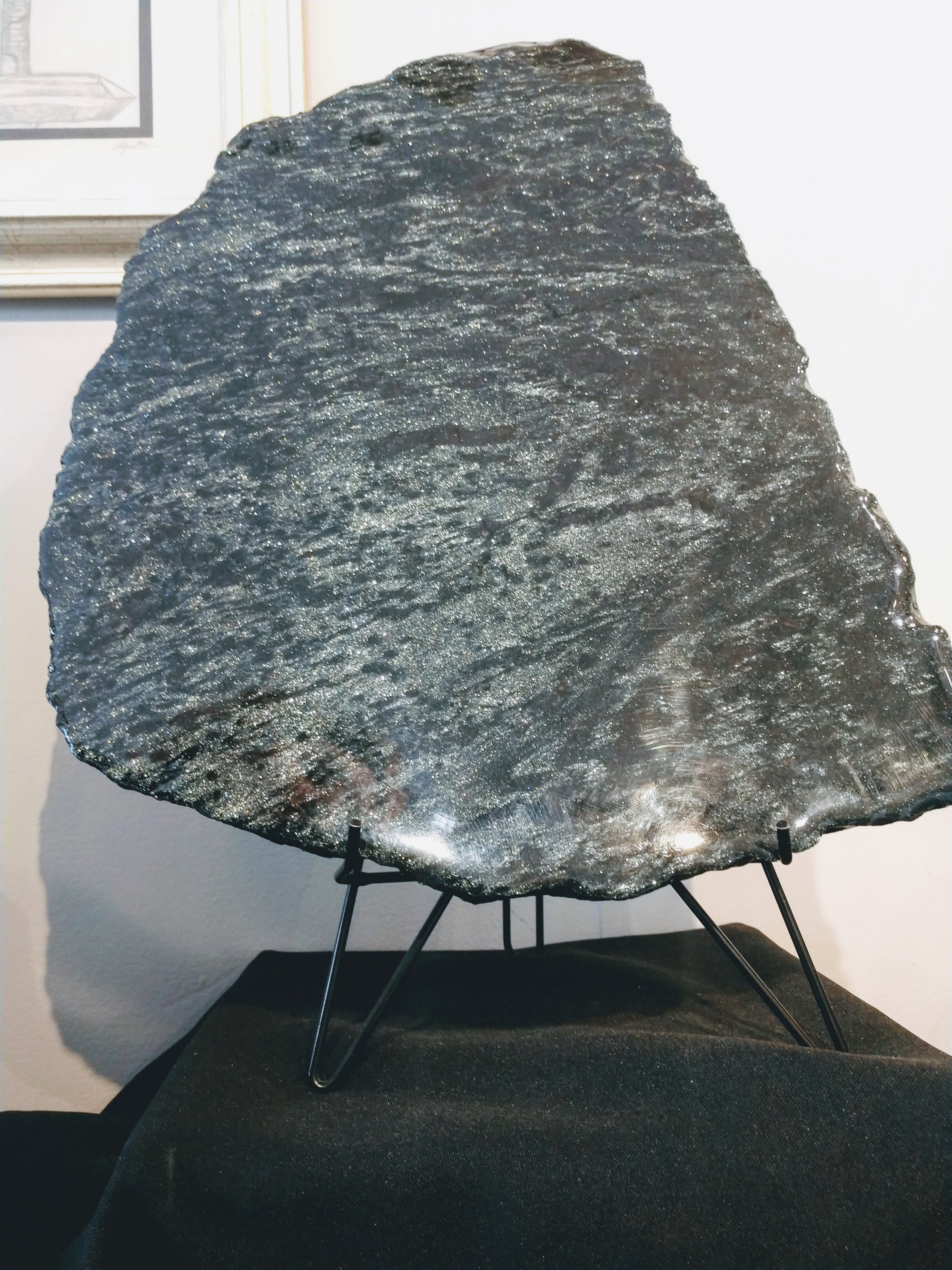 Specularite Hematite Slab, 5.5 lbs