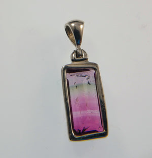 Bi-color Tourmaline Pendant