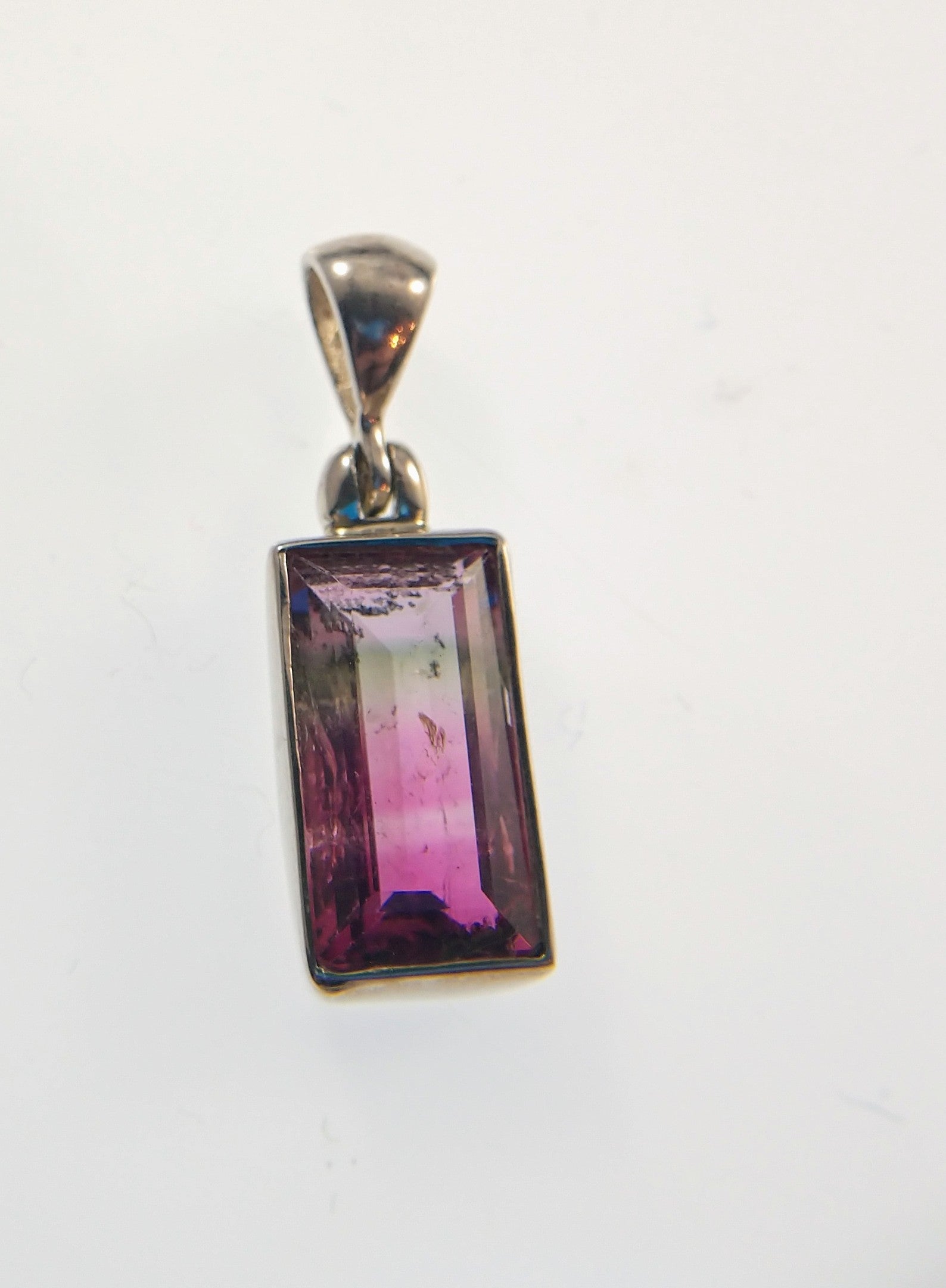 Bi-color Tourmaline Pendant