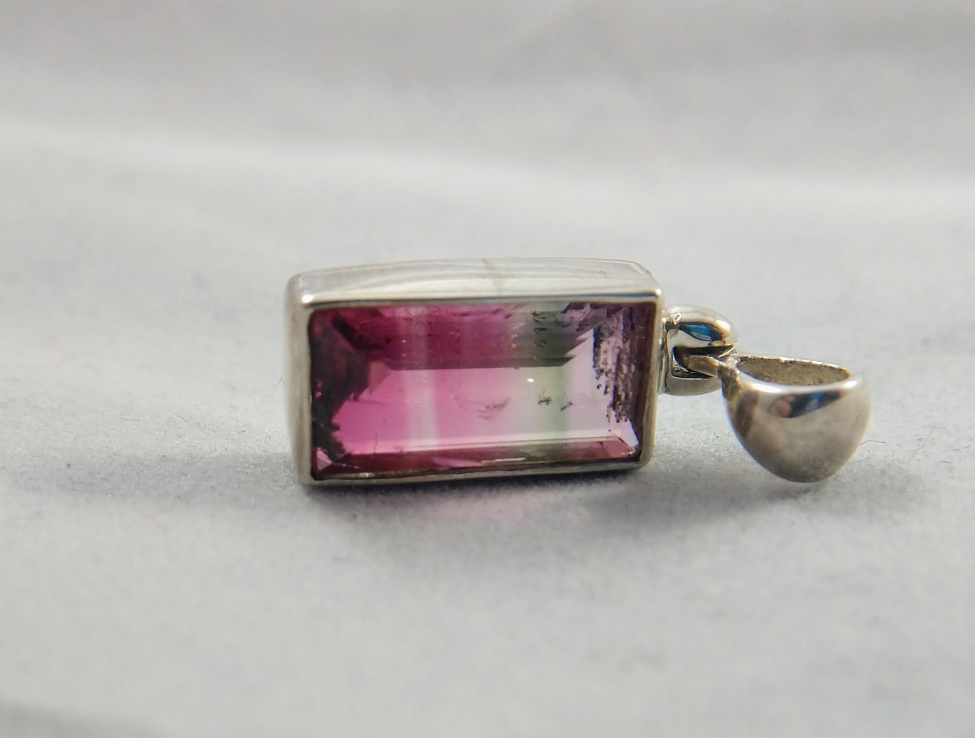 Bi-color Tourmaline Pendant