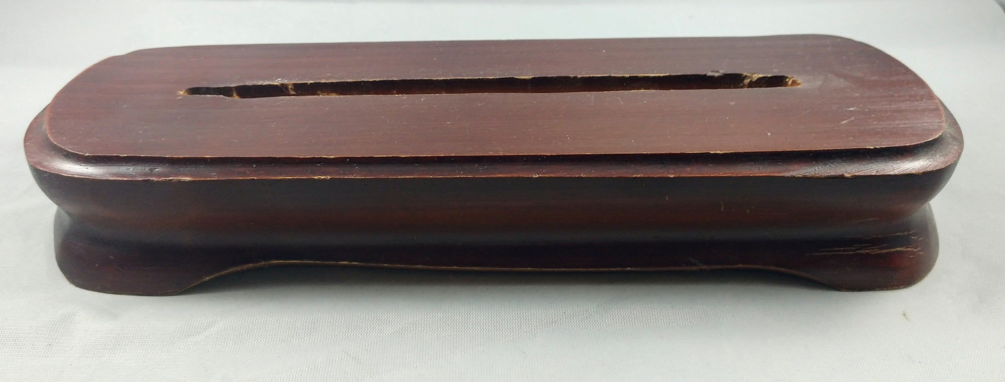 Agate Slice on Custom Wood Stand, Brasil