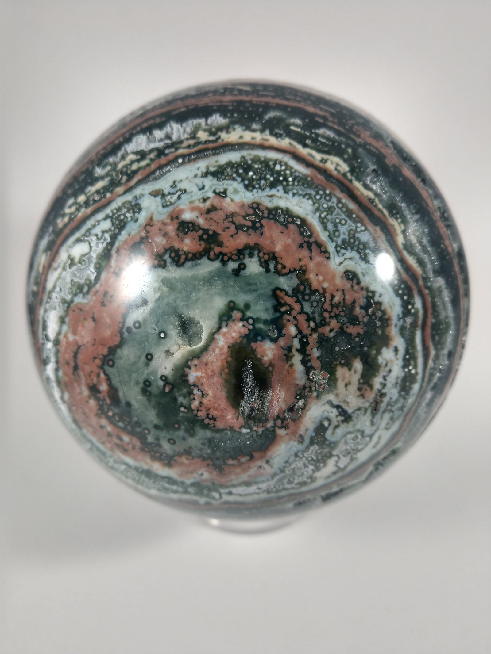 Ocean Jasper Sphere, 2.37 lbs.