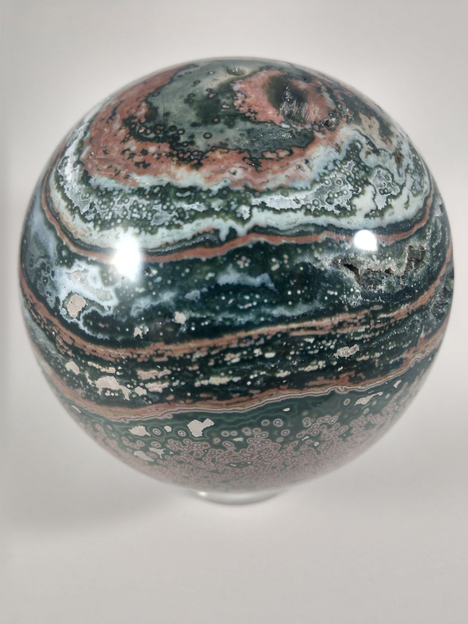 Ocean Jasper Sphere, 2.37 lbs.