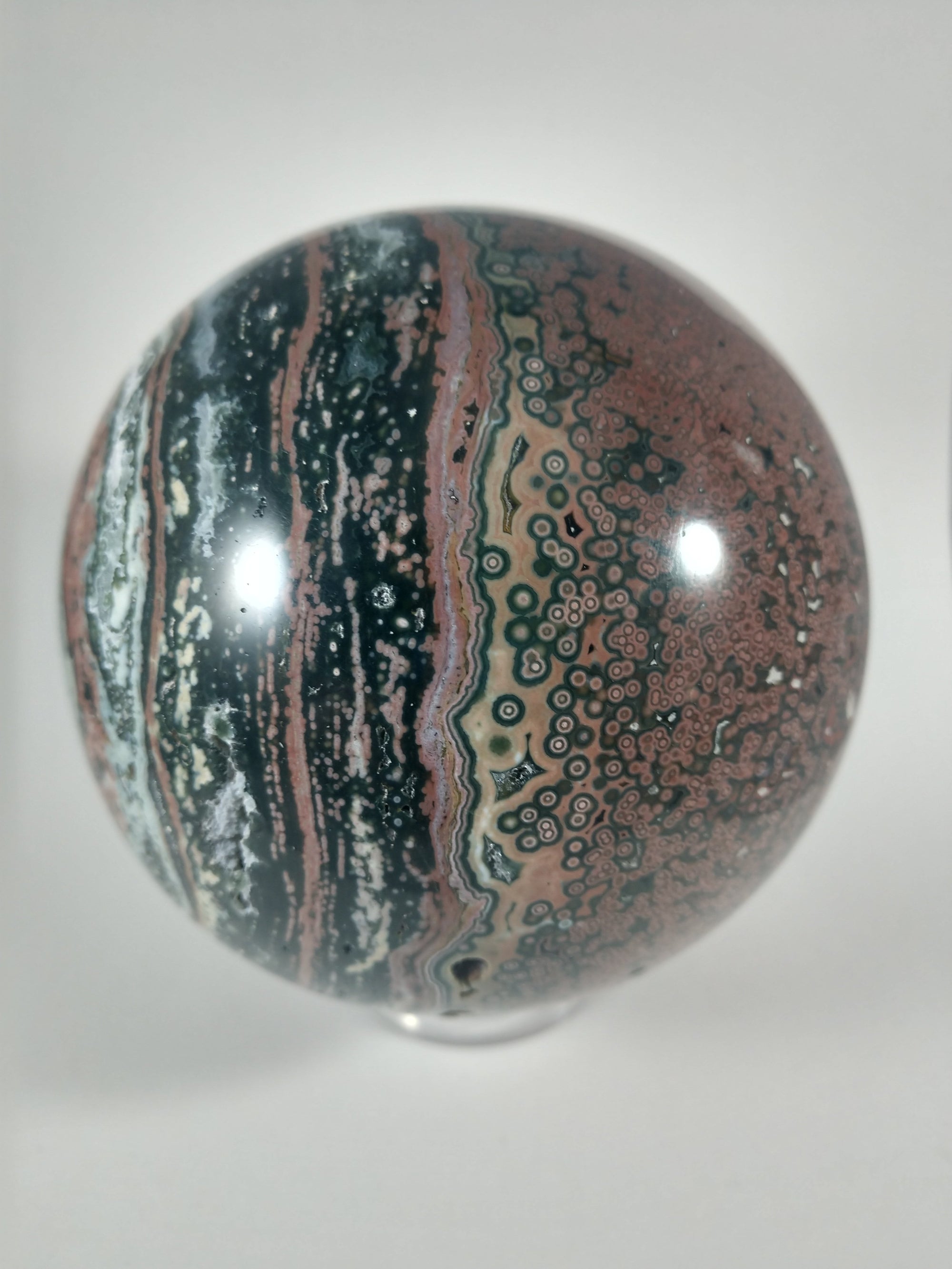 Ocean Jasper Sphere, 2.37 lbs.