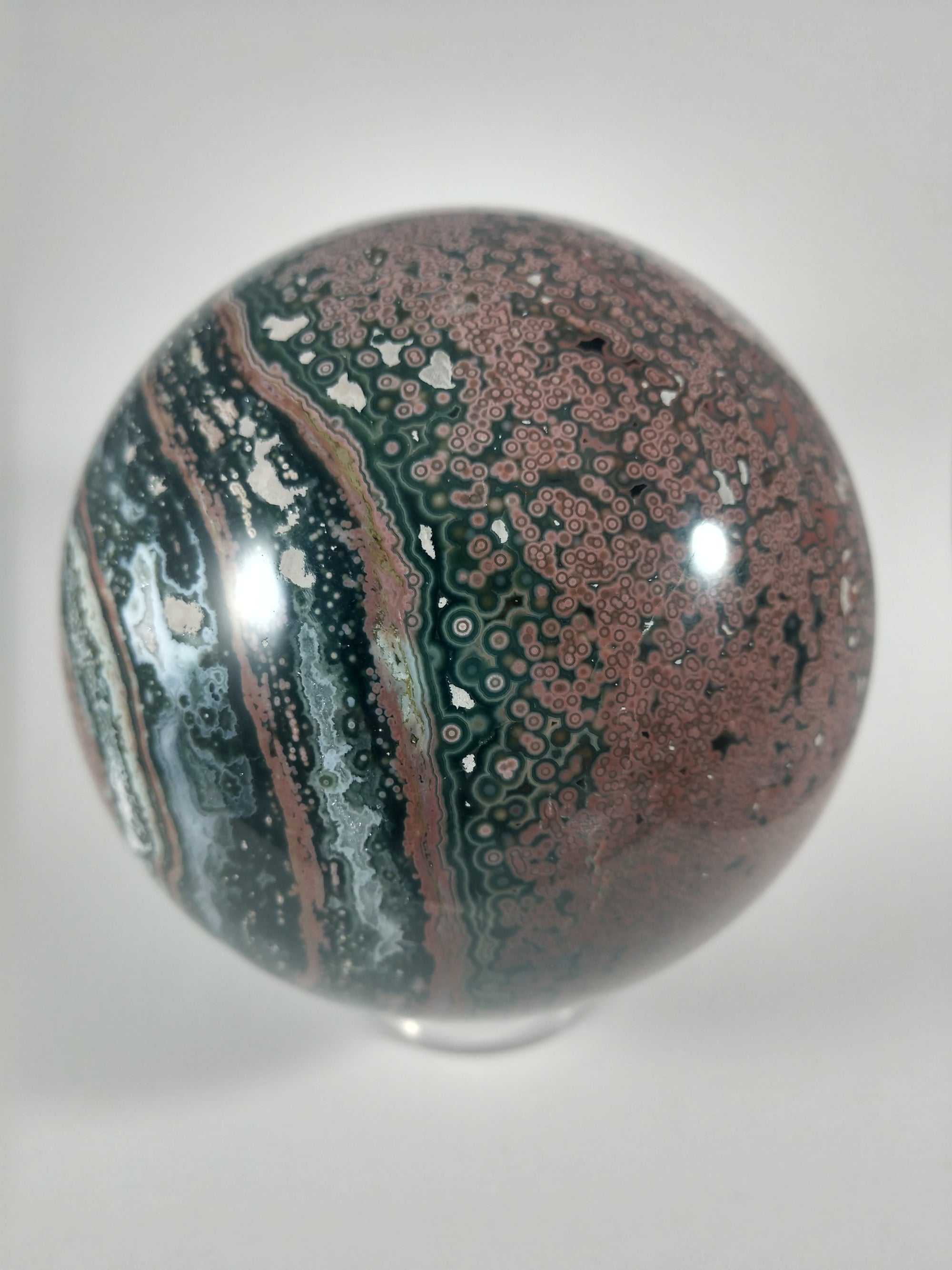Ocean Jasper Sphere, 2.37 lbs.