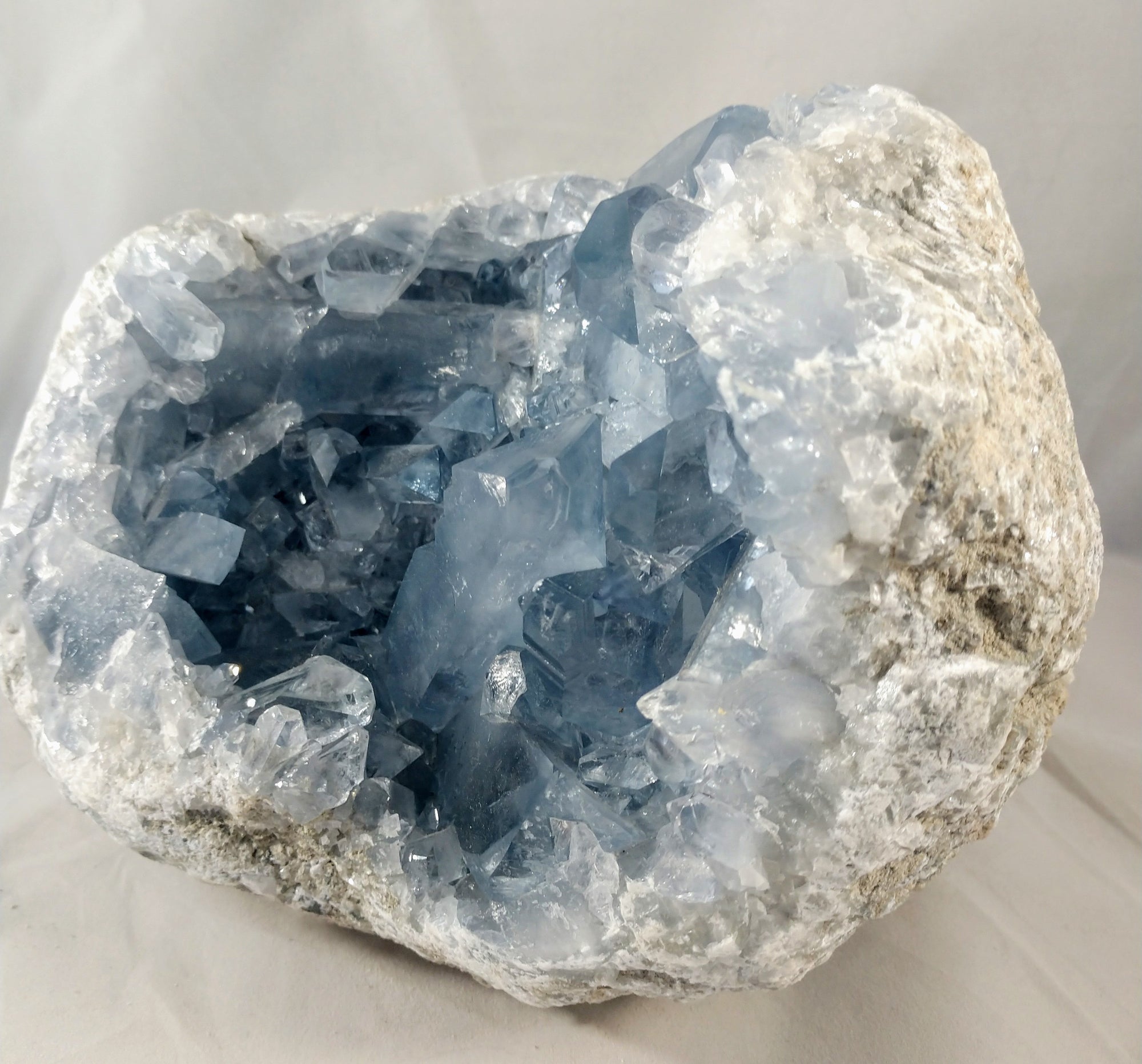 Celestite Geode from Madagascar, 9 lbs
