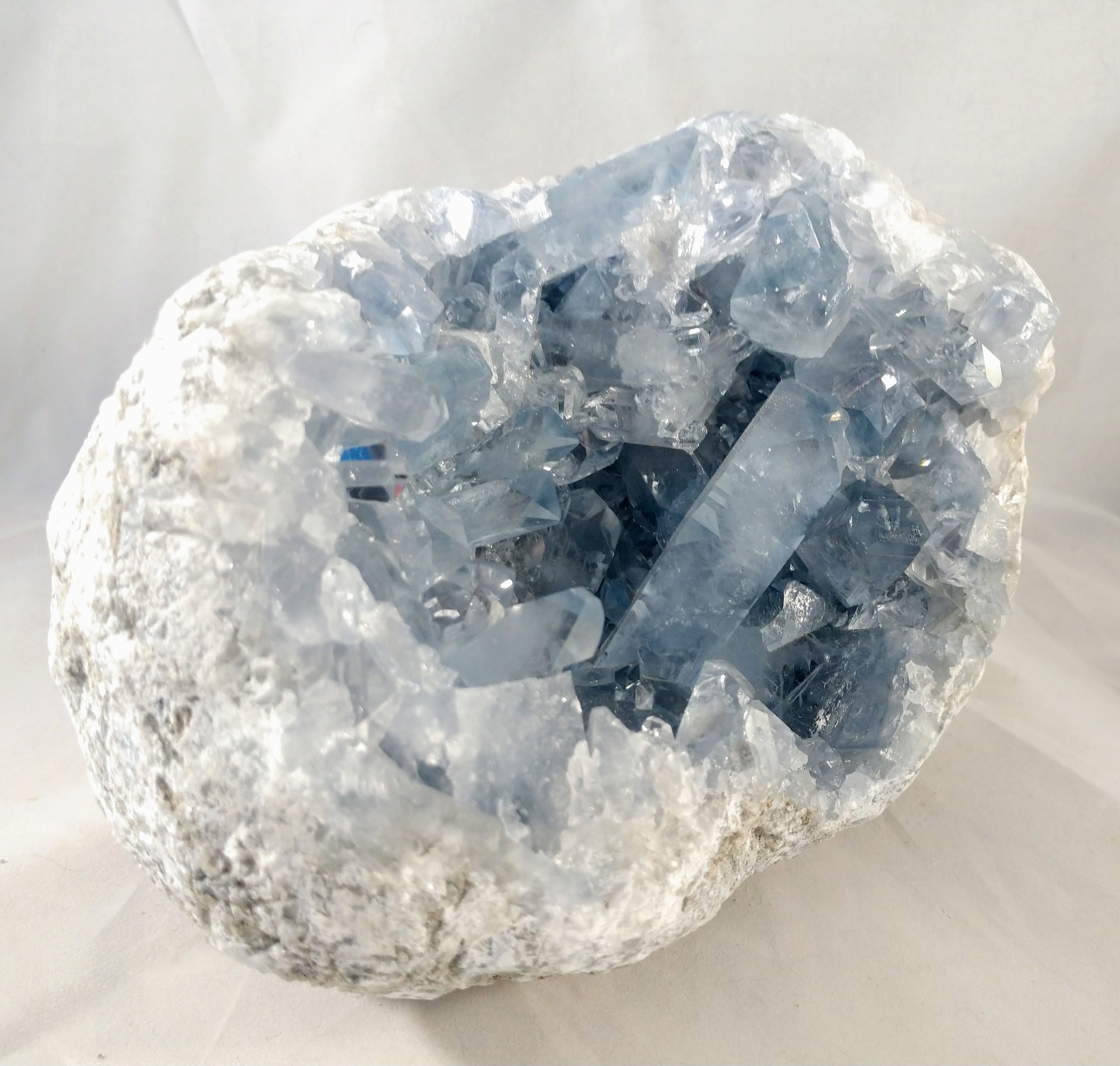 Celestite Geode from Madagascar, 9 lbs