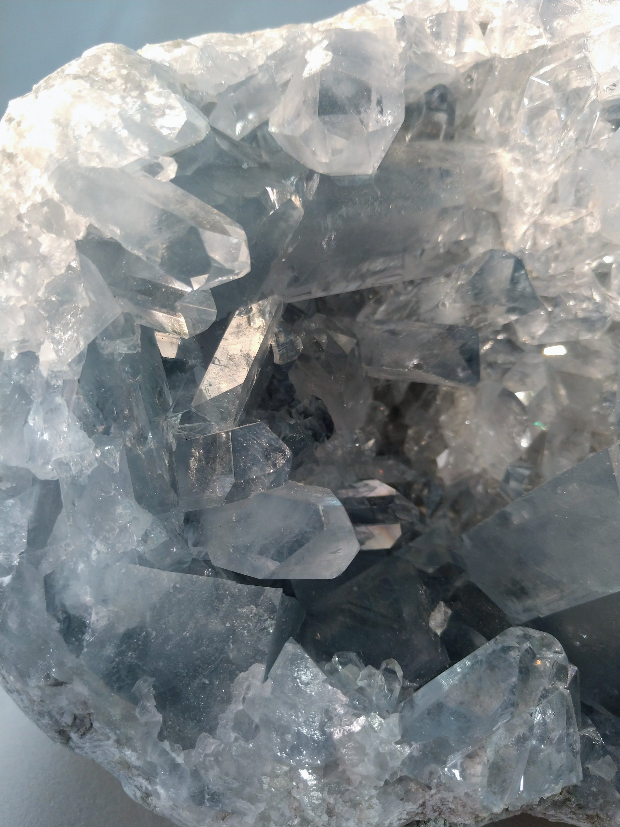 Celestite Geode from Madagascar, 9 lbs